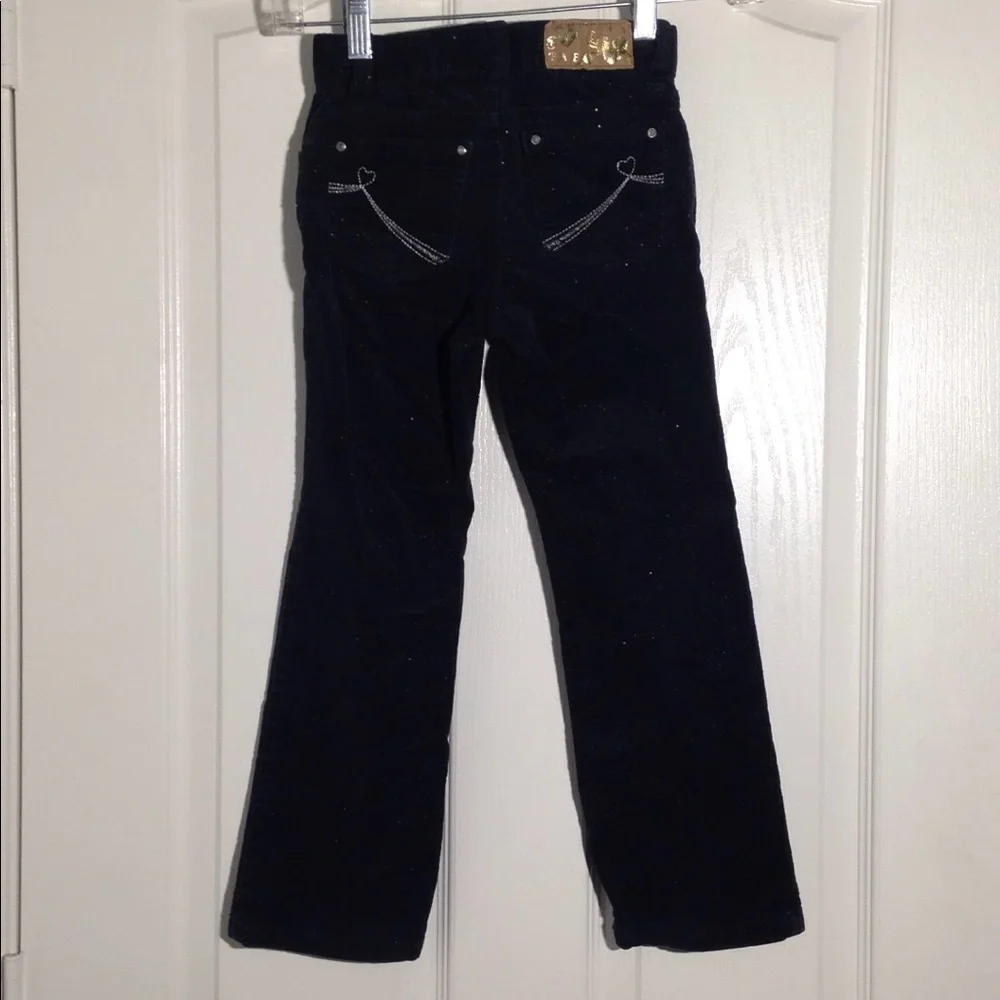 FINAL MARKDOWN Girl's Children's Place Sparkly Black corduroy Jeans 6
